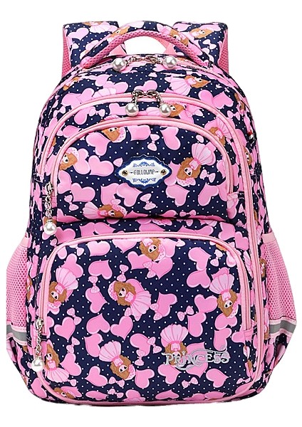 Yeni Çocuk Okul Çantası Kadın Aşk Prenses Baskılı Omuz Çantası 4-6 Sınıf Ilkokul Okul Çantası (Yurt Dışından)