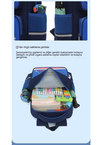 Ilkokul Öğrencilerinin 3-6. Sınıflar Için Okul Çantaları, Büyük Kapasiteli Kız ve Erkek Çocukların Yükünü Azaltan Çocuk Sırt Çantaları (Yurt Dışından) fiyatları