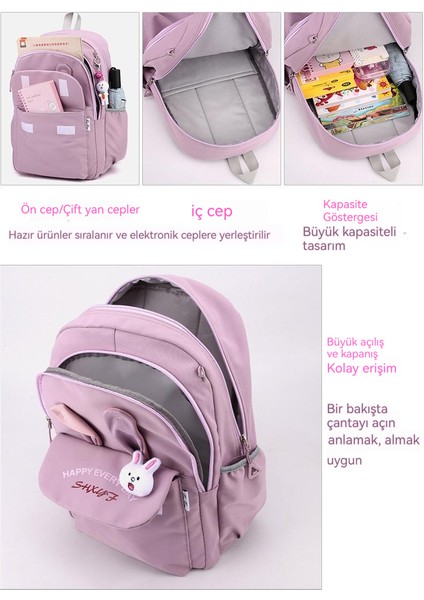 Moda Çocuk Okul Çantası Ilkokul Öğrencileri Kız Erkek Sınıflar Için Hafif Sırt Çantası 3-6 (Yurt Dışından) fiyatları