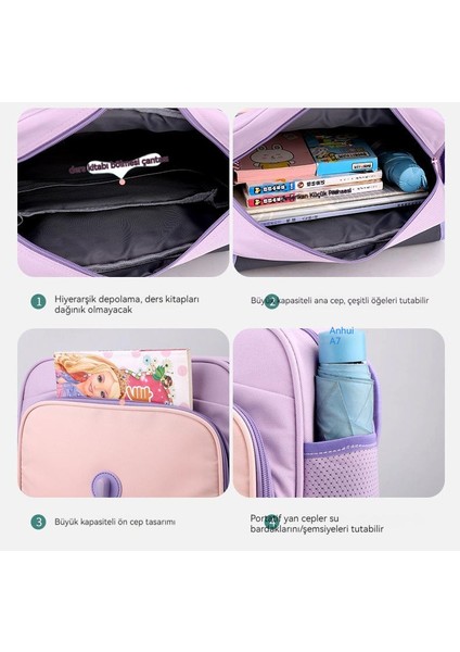 2023 Yeni Ilkokul Öğrencileri Erkek ve Kadın Flip-Top Yatay Sırt Çantası Okul Çantası Rahat Büyük Kapasiteli Hafif Çocuk Sırt Çantası 2-3. Sınıflar Için (Yurt Dışından) modelleri