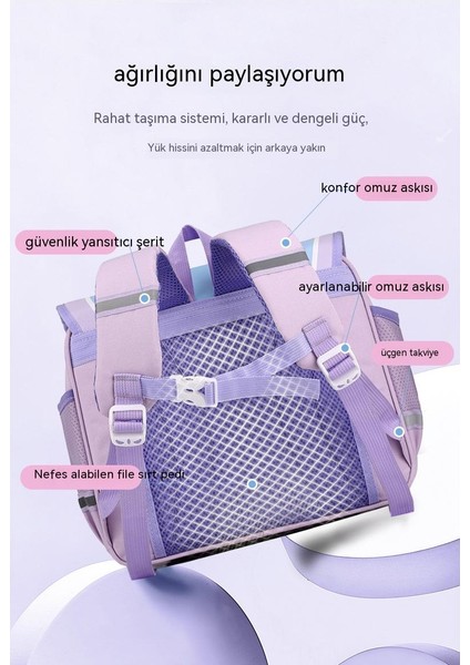 2023 Yeni Ilkokul Öğrencileri Erkek ve Kadın Flip-Top Yatay Sırt Çantası Okul Çantası Rahat Büyük Kapasiteli Hafif Çocuk Sırt Çantası 2-3. Sınıflar Için (Yurt Dışından) fırsatları