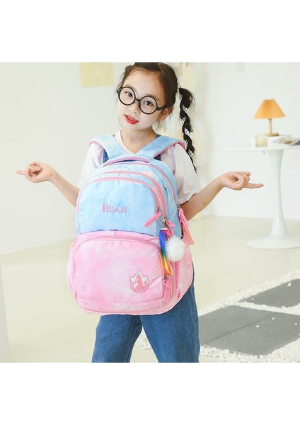 Kontrast Renkli Büyük Kapasiteli Degrade Yıldızlı Gökyüzü Sırt Çantası Ilkokul Öğrencisi Okul Çantası Kız 3-6 Sınıf Hafif Sırt Çantası Büyük (Yurt Dışından) fırsatları