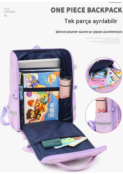 Büyük Kapasiteli Hafif Ilkokul Öğrencisi Okul Çantası Kız 3-5 Sınıf Yükü Azaltan Çocuk Sırt Çantası (Yurt Dışından) modelleri