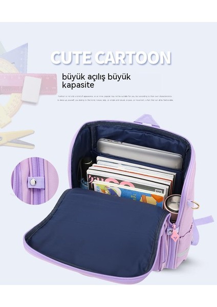 Büyük Kapasiteli Hafif Ilkokul Öğrencisi Okul Çantası Kız 3-5 Sınıf Yükü Azaltan Çocuk Sırt Çantası (Yurt Dışından) fırsatları