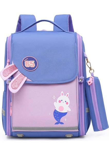 Büyük Kapasiteli Hafif Ilkokul Öğrencisi Okul Çantası Kız 3-5 Sınıf Yükü Azaltan Çocuk Sırt Çantası (Yurt Dışından)