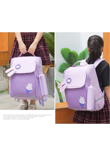 Büyük Kapasiteli Hafif Ilkokul Öğrencisi Okul Çantası Kız 3-5 Sınıf Yükü Azaltan Çocuk Sırt Çantası (Yurt Dışından) fiyatları