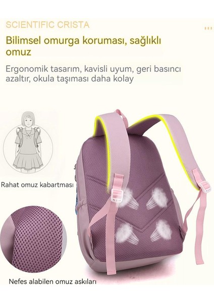 Ilk ve Ortaokul Öğrencileri Için Hafif Okul Çantası, Üniversite Öğrencileri Için Büyük Boy Su Geçirmez Sırt Çantası, Basit ve Her Şeye Uyan Kadın Seyahat Sırt Çantası (Yurt Dışından)
