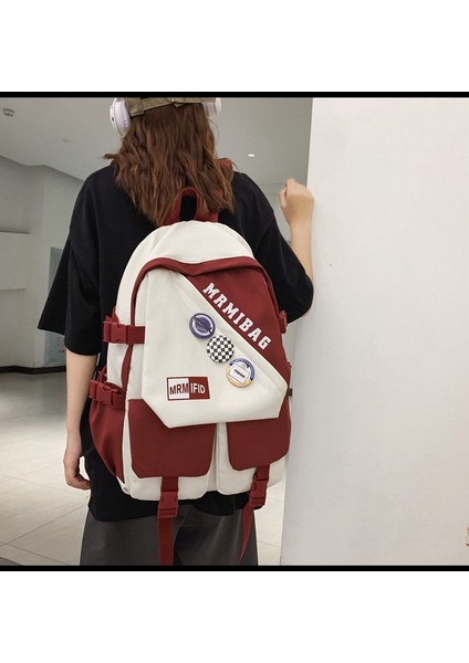 2023 Yeni Kız Moda Sırt Çantası Kişilik Sırt Çantası Erkek Üniversite Öğrencileri Lise Okul Çantası (Yurt Dışından) fırsatları