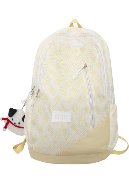 Öğrenci Okul Çantası Moda Ortaokul Kampüsü Sırt Çantası Büyük Kapasiteli Bilgisayar Sırt Çantası (Yurt Dışından)