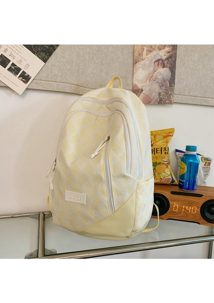 Öğrenci Okul Çantası Moda Ortaokul Kampüsü Sırt Çantası Büyük Kapasiteli Bilgisayar Sırt Çantası (Yurt Dışından) fiyatları