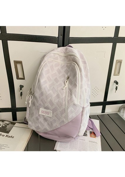 Öğrenci Okul Çantası Moda Ortaokul Kampüsü Sırt Çantası Büyük Kapasiteli Bilgisayar Sırt Çantası (Yurt Dışından) fiyatları