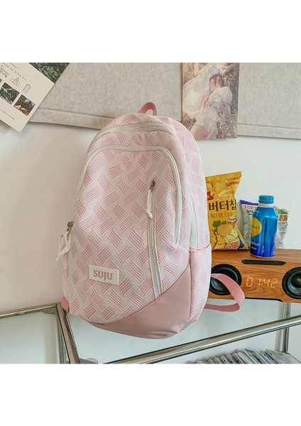 Öğrenci Okul Çantası Moda Ortaokul Kampüsü Sırt Çantası Büyük Kapasiteli Bilgisayar Sırt Çantası (Yurt Dışından) fiyatları