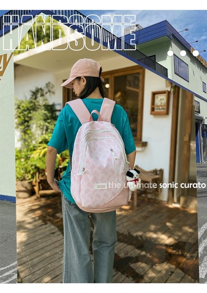 Öğrenci Okul Çantası Moda Ortaokul Kampüsü Sırt Çantası Büyük Kapasiteli Bilgisayar Sırt Çantası (Yurt Dışından) fırsatları