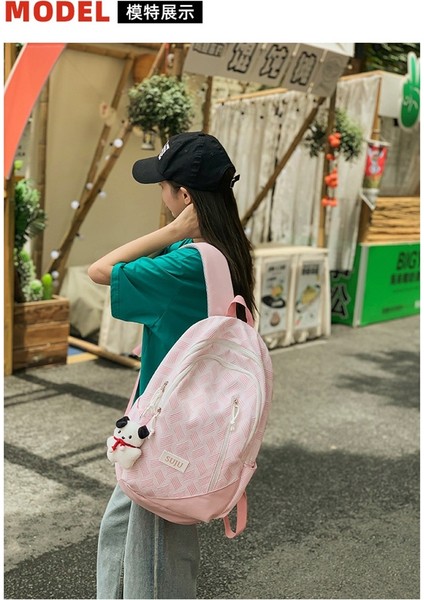 Öğrenci Okul Çantası Moda Ortaokul Kampüsü Sırt Çantası Büyük Kapasiteli Bilgisayar Sırt Çantası (Yurt Dışından) indirimleri