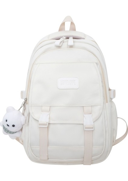 2023 Yeni Ortaokul Öğrencileri Okul Çantası Seyahat Basit Küçük Taze Hafif Büyük Kapasiteli Sırt Çantası Eğlence Çift Sırt Çantası (Yurt Dışından)