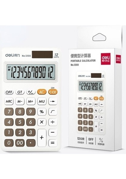 Simple Life 12 Haneli Hesap Makineleri Çok Fonksiyonlu Taşınabilir Sevimli Mini Hesap Makinesi (Yurt Dışından)