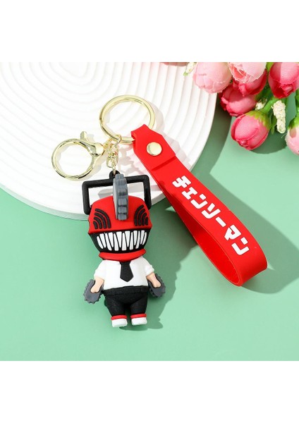 Denji Pochita Silikon Anahtarlık ve Kartlık