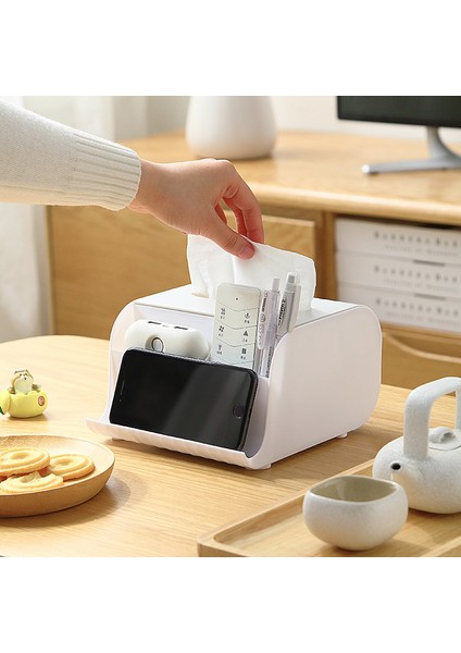 Avrupa Tarzı Minimalist Masaüstü Çok Fonksiyonlu Saklama Kutusu Öğrenci Sırası Kalemlik Kozmetik Indüksiyon Doku Kutusu (Yurt Dışından) indirimleri