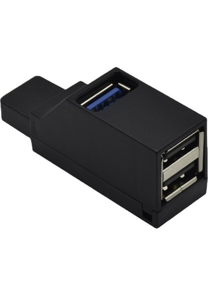 Mini Taşınabilir USB 3.0 3 Portlu Bölücü Doğrudan USB Hub Genişletilmiş Hub (Yurt Dışından)