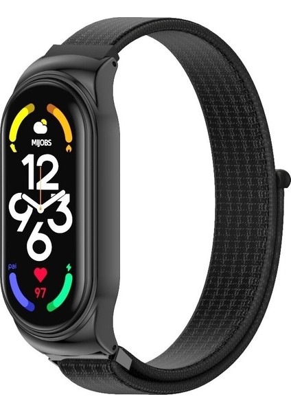 Xiaomi Mi Band 7 - 7 Nfc Için Naylon Saat Kayışı - Gümüş (Yurt Dışından)