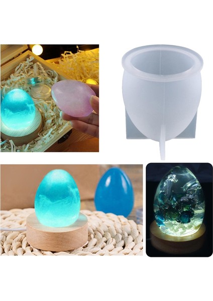 Kesoto Reçine 3D Yumurta Silikon Epoksi Kalıp - Beyaz (Yurt Dışından) fırsatları
