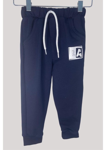 Mojo Erkek Bebek 1-4 Yaş Baskılı Manşetli Eşofman Altı 10010 Lacivert