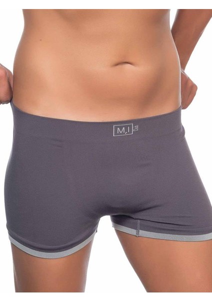 Dikişsiz Terletmeyen Soft Yumuşak Erkek Boxer Gri