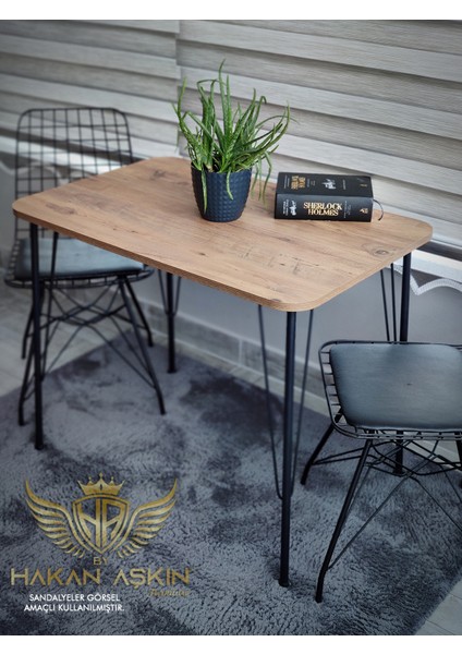 Metal Ayaklı 60X90 cm Eclipse 2024( Tek Masa) Mutfak - Çalışma - Balkon Masası