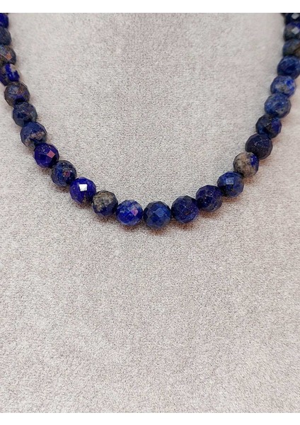 Lapis Taşı Faset Kesim Kolye 8mm (Klipsli) fiyatları