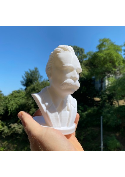 Friedrich Nietzsche Büst Niçe Büst Dekoratif Biblo Kitaplık Dekor 15CM