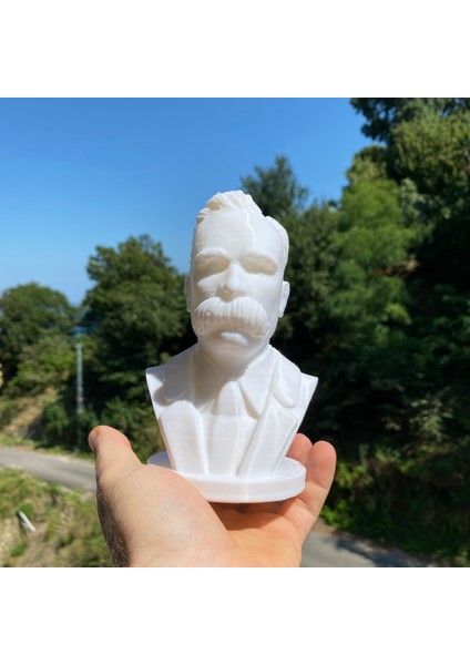 Friedrich Nietzsche Büst Niçe Büst Dekoratif Biblo Kitaplık Dekor 15CM