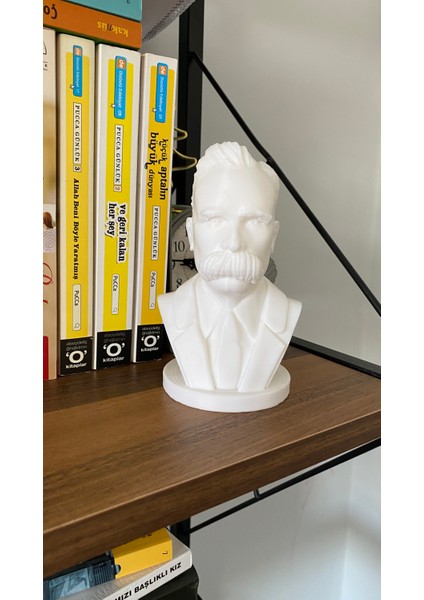 Friedrich Nietzsche Büst Niçe Büst Dekoratif Biblo Kitaplık Dekor 15CM