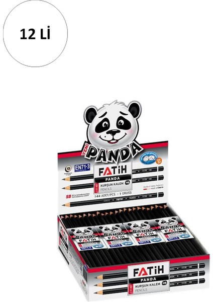 Panda Yuvarlak Kurşun Kalem