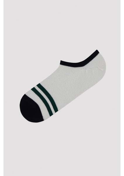 Erkek Çizgli 3lü Sneaker Çorap