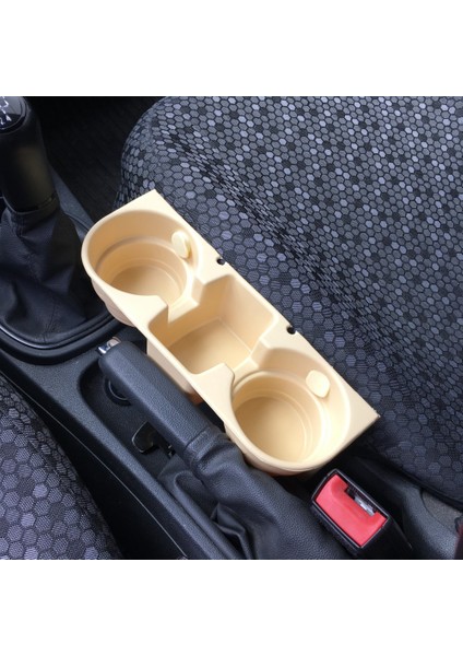 Koltuk Arası Koltuk Arkası Bardaklık Organizer Bej
