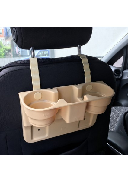 Koltuk Arası Koltuk Arkası Bardaklık Organizer Bej fiyatları