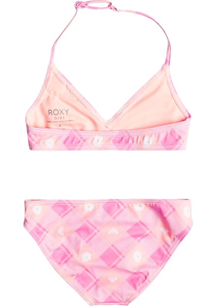 Flower Plaid Tri Çocuk Bikini Takımı fiyatları