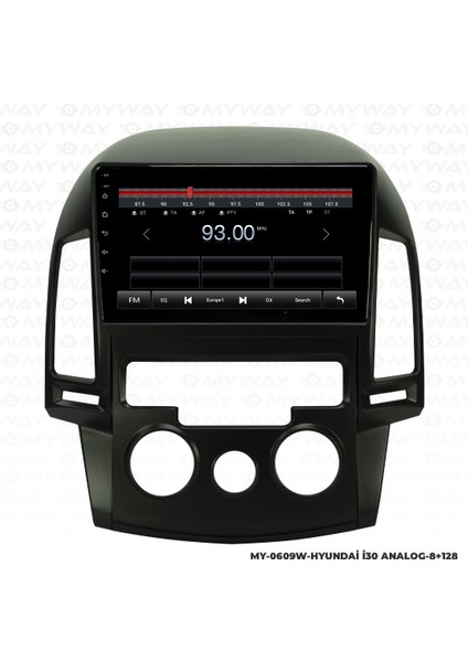Hyundai I30 Android 12 Multimedya Carplay 4gb RAM+64GB HDD Analog Navigasyon Ekran fırsatları
