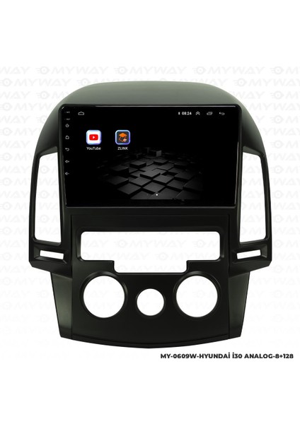 Hyundai I30 Android 12 Multimedya Carplay 4gb RAM+64GB HDD Analog Navigasyon Ekran indirimleri