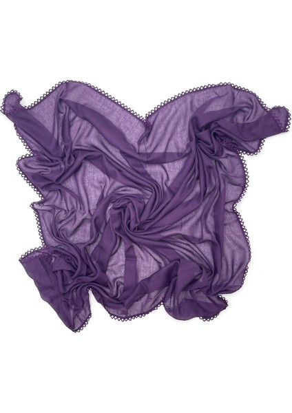 Naz Ipek 10'lu Set Kenarları Oyalı %100 Pamuklu Yazma 100X100CM Eşarp Toptan Dağıtmalık