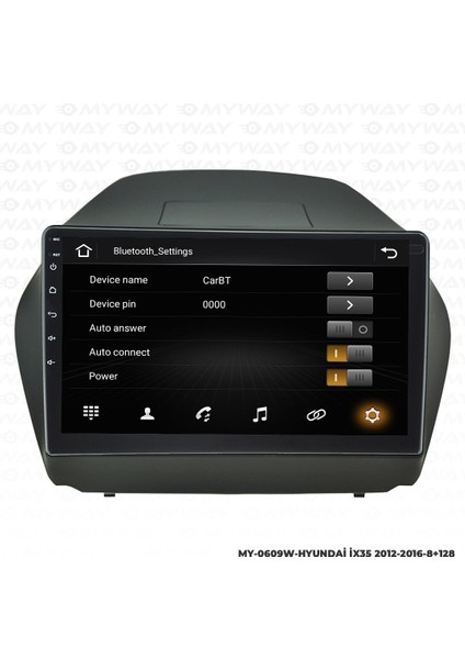 Hyundai İX35 Android 12 Multimedya Carplay 4gb RAM+64GB HDD Navigasyon Ekran modelleri