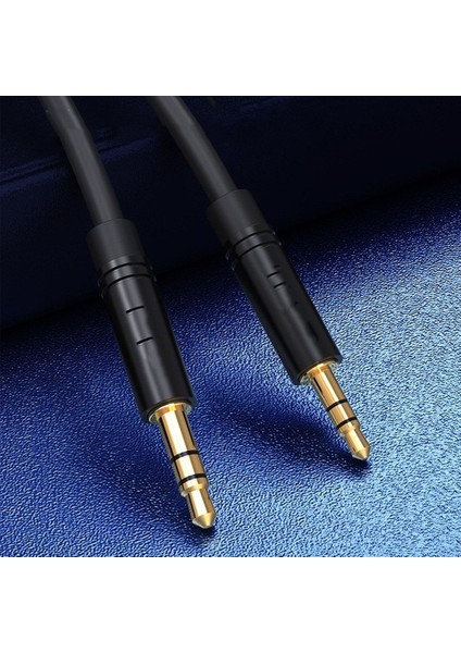 3.5mm Jack Girişli Ses Aktarım Kablosu Aux To Aux Telefon Hoparlör Araç Aksesuarı Siyah Kablo modelleri