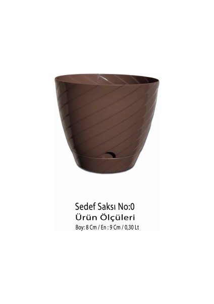 Sedef Çiçek Saksı No:0 (0,30 Lt)
