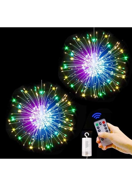 LED Işık Kumandalı Işık Multi Colors LED Fire Work LED Light Renkli LED Işık Dekorasyon Işığı