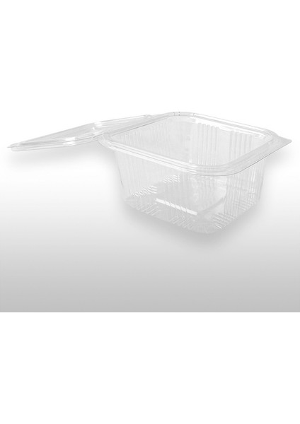 Plastik Sızdırmaz Kap 500 cc Kendinden Kapaklı 100'lü