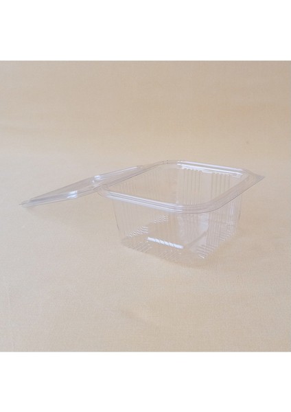 Plastik Sızdırmaz Kap 500 cc Kendinden Kapaklı 100'lü