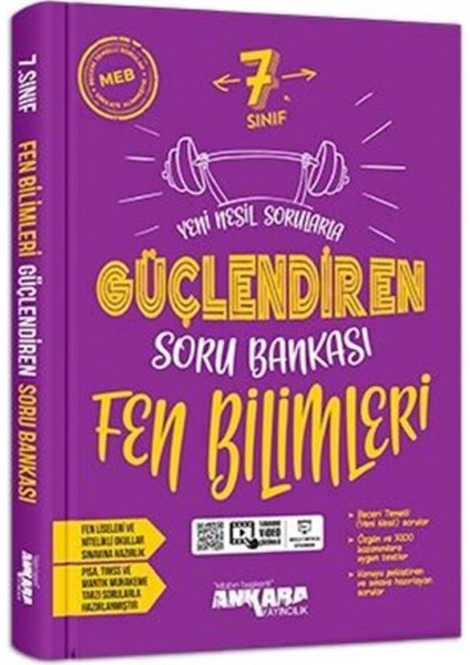 7.Sınıf Güçlendiren Türkçe -Matematik-Fen Bilimleri Soru Bankası