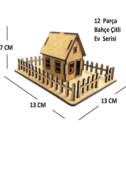 6'lı Ahşap 3D Maket ,ahşap 3D Puzzle Seti 6st-2