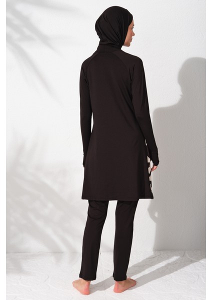 Uzunkollu Tesettür Mayo Desenli 231918 fiyatları