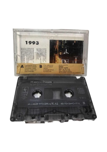 Kayahan - Son Şarkılarım (1993) - Kaset Raks